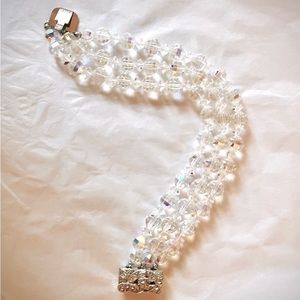 Stunning Antique Crystal vintage bracelet from 40s - 50’s